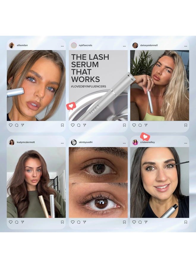 NYK1 CONCENTRATED Lash Serum For Eyelash Growth (XL - 8ml) - LashForce Eyelash Serum To Grow Lashes Longer And Thicker - Image 4